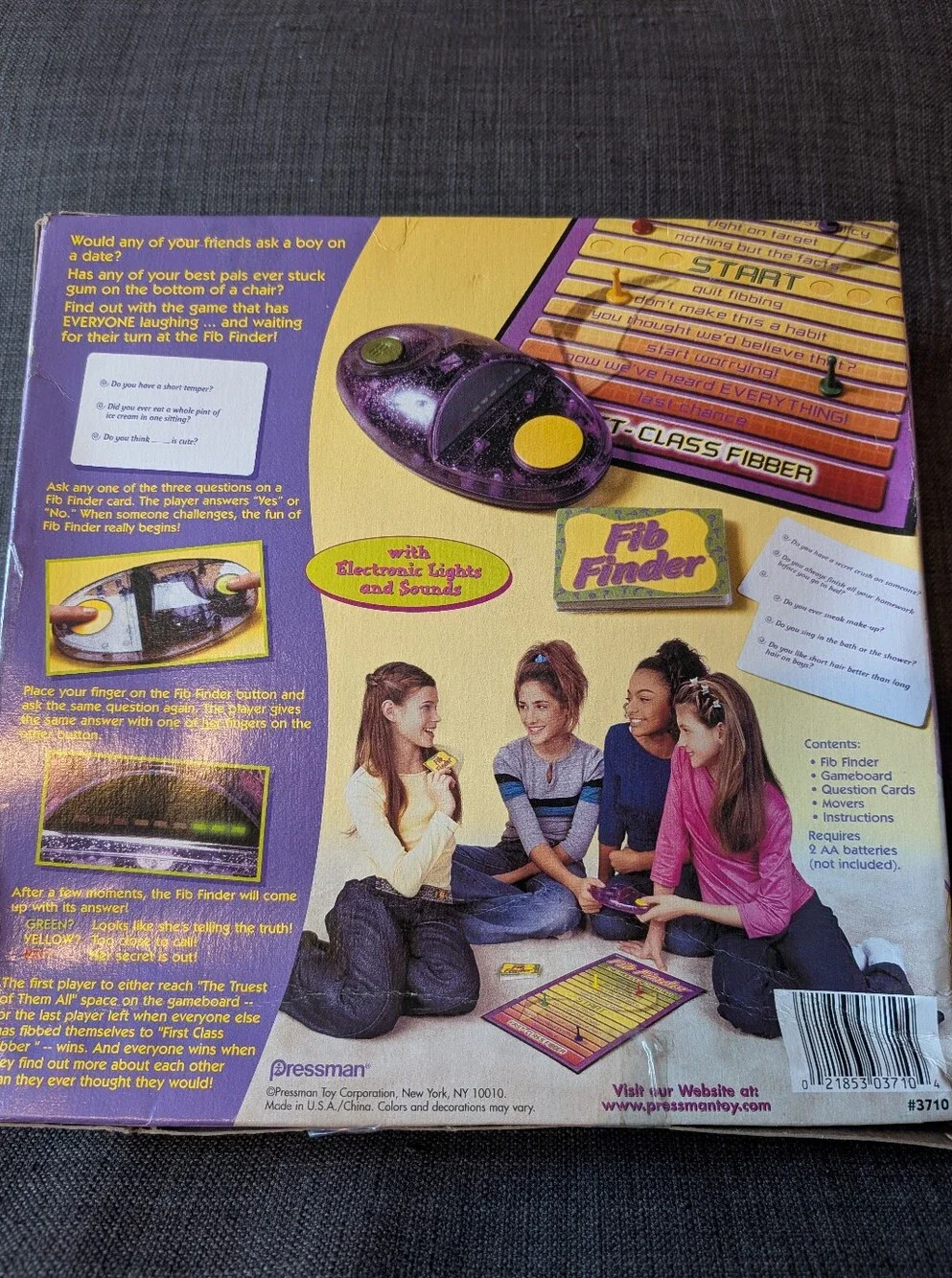 Vintage 2000 Electronic Fib Finder Game